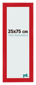 Cornice 25x75cm Rosso MDF Pisa Davanti Dimensione | Yourdecoration.it