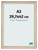 Cornice 29 7x42cm A3 Lucentezza Metallica MDF Lazio Davanti Dimensione | Yourdecoration.it