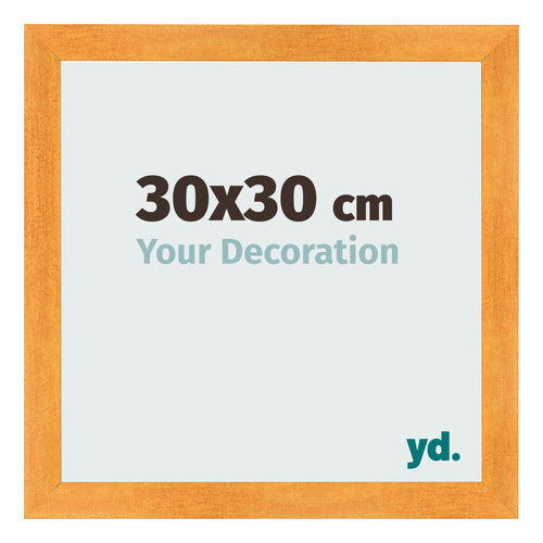 Cornice 30x30cm Arancione MDF Pisa Davanti Dimensione | Yourdecoration.it