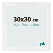 Cornice 30x30cm Bianco Vintage MDF Pisa Davanti Dimensione | Yourdecoration.it