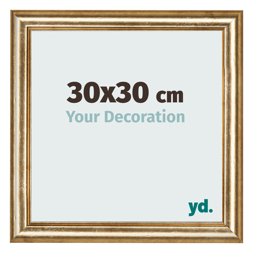 Cornice 30x30cm Oro Antico MDF Lazio Davanti Dimensione | Yourdecoration.it