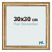 Cornice 30x30cm Oro Antico MDF Lazio Davanti Dimensione | Yourdecoration.it