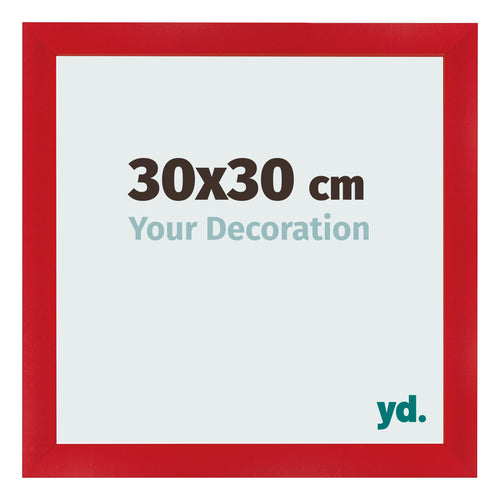 Cornice 30x30cm Rosso MDF Pisa Davanti Dimensione | Yourdecoration.it