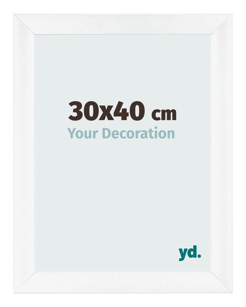 Cornice 30x40cm Bianco Vintage MDF Pisa Davanti Dimensione | Yourdecoration.it