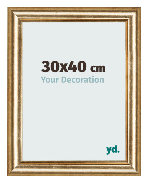 Cornice 30x40cm Oro Antico MDF Lazio Davanti Dimensione | Yourdecoration.it