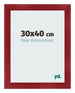 Cornice 30x40cm Vino Rosso Spazzato MDF Pisa Davanti Dimensione | Yourdecoration.it