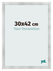 Cornice 30x42cm Alluminio Spazzolato MDF Pisa Davanti Dimensione | Yourdecoration.it