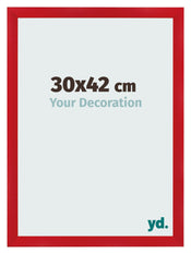 Cornice 30x42cm Rosso MDF Pisa Davanti Dimensione | Yourdecoration.it