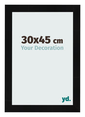 Cornice 30x45cm Nero Argento Lucido MDF Pisa Davanti Dimensione | Yourdecoration.it