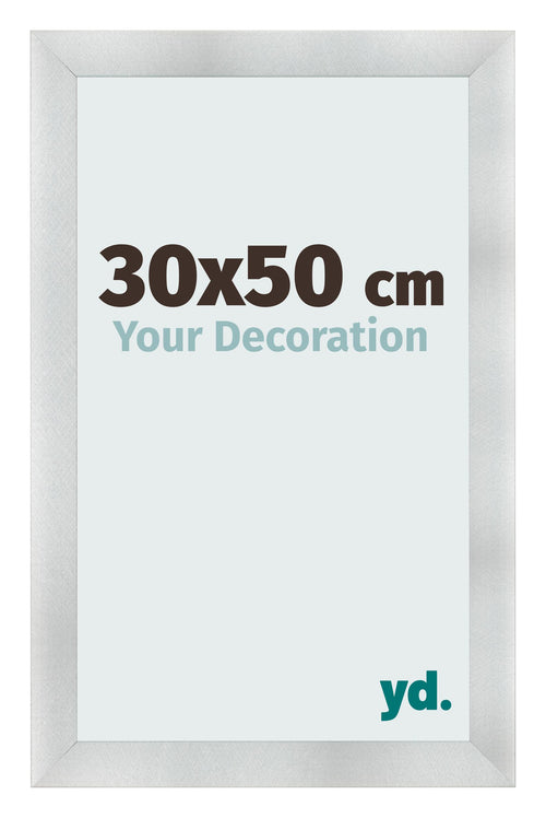Cornice 30x50cm Alluminio Spazzolato MDF Pisa Davanti Dimensione | Yourdecoration.it