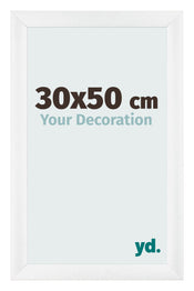 Cornice 30x50cm Bianco Vintage MDF Pisa Davanti Dimensione | Yourdecoration.it