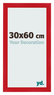Cornice 30x60cm Rosso MDF Pisa Davanti Dimensione | Yourdecoration.it