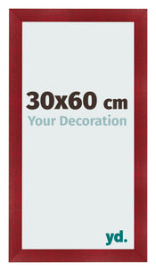 Cornice 30x60cm Vino Rosso Spazzato MDF Pisa Davanti Dimensione | Yourdecoration.it