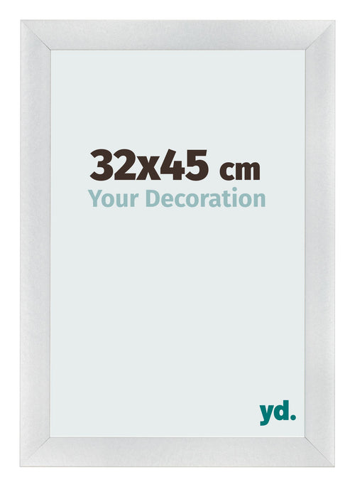 Cornice 32x45cm Argento Nero Spazzato MDF Pisa Davanti Dimensione | Yourdecoration.it