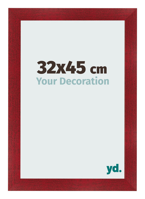 Cornice 32x45cm Vino Rosso Spazzato MDF Pisa Davanti Dimensione | Yourdecoration.it