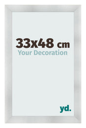 Cornice 33x48cm Alluminio Spazzolato MDF Pisa Davanti Dimensione | Yourdecoration.it
