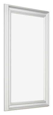 Cornice 33x48cm Bianco Spazzato MDF Lazio Davanti Obliquo | Yourdecoration.it