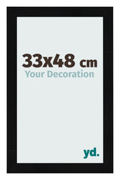 Cornice 33x48cm Nero Argento Lucido MDF Pisa Davanti Dimensione | Yourdecoration.it