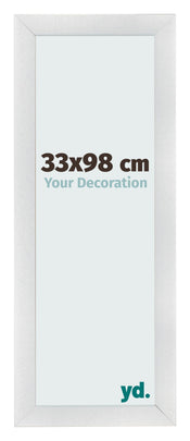 Cornice 33x98cm Argento Nero Spazzato MDF Pisa Davanti Dimensione | Yourdecoration.it