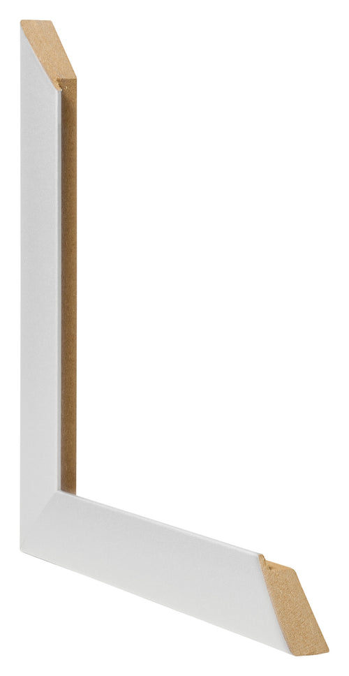 Cornice 33x98cm Argento Nero Spazzato MDF Pisa Dettaglio Intersezione | Yourdecoration.it