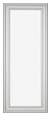 Cornice 33x98cm Argento Opaco MDF Lazio Davanti | Yourdecoration.it