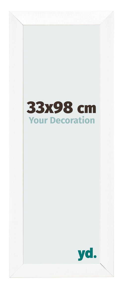 Cornice 33x98cm Bianco Vintage MDF Pisa Davanti Dimensione | Yourdecoration.it