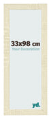 Cornice 33x98cm Rovere MDF Pisa Davanti Dimensione | Yourdecoration.it