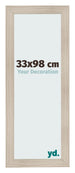 Cornice 33x98cm Rovere Rustico MDF Pisa Davanti Dimensione | Yourdecoration.it