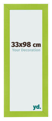 Cornice 33x98cm Verde MDF Pisa Davanti Dimensione | Yourdecoration.it