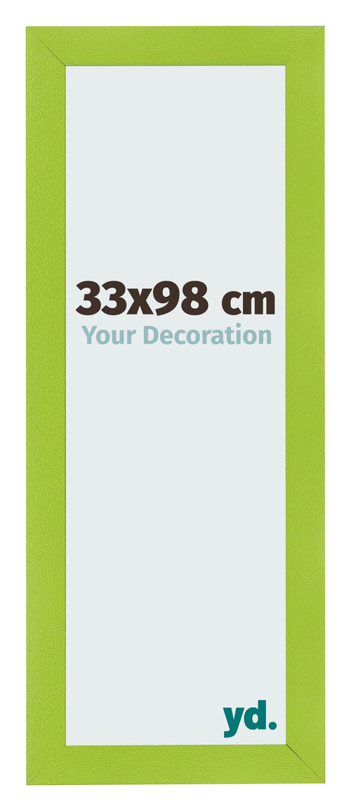 Cornice 33x98cm Verde MDF Pisa Davanti Dimensione | Yourdecoration.it