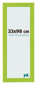 Cornice 33x98cm Verde MDF Pisa Davanti Dimensione | Yourdecoration.it