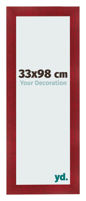 Cornice 33x98cm Vino Rosso Spazzato MDF Pisa Davanti Dimensione | Yourdecoration.it