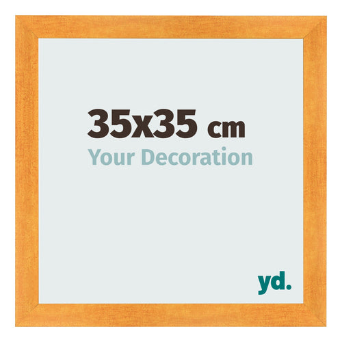 Cornice 35x35cm Arancione MDF Pisa Davanti Dimensione | Yourdecoration.it