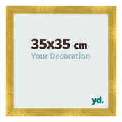 Cornice 35x35cm Oro Vintage MDF Pisa Davanti Dimensione | Yourdecoration.it