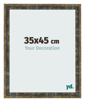 Cornice 35x45cm Blu Oro Fondente MDF Pisa Davanti Dimensione | Yourdecoration.it