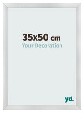 Cornice 35x50cm Argento Nero Spazzato MDF Pisa Davanti Dimensione | Yourdecoration.it