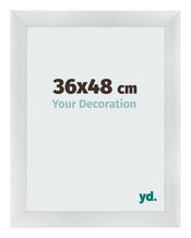 Cornice 36x48cm Argento Nero Spazzato MDF Pisa Davanti Dimensione | Yourdecoration.it