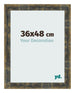 Cornice 36x48cm Blu Oro Fondente MDF Pisa Davanti Dimensione | Yourdecoration.it