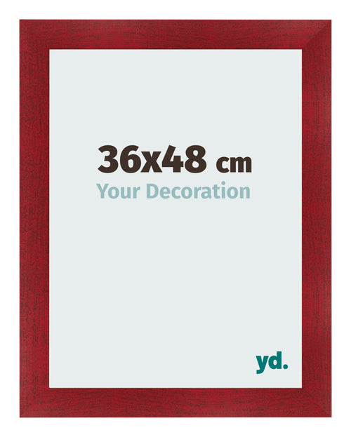 Cornice 36x48cm Vino Rosso Spazzato MDF Pisa Davanti Dimensione | Yourdecoration.it
