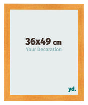 Cornice 36x49cm Arancione MDF Pisa Davanti Dimensione | Yourdecoration.it