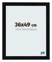 Cornice 36x49cm Nero Argento Lucido MDF Pisa Davanti Dimensione | Yourdecoration.it