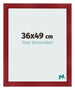Cornice 36x49cm Vino Rosso Spazzato MDF Pisa Davanti Dimensione | Yourdecoration.it