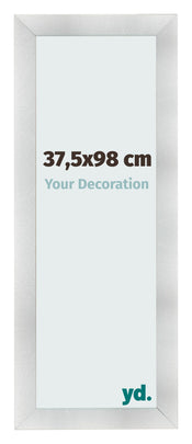 Cornice 37 5x98cm Alluminio Spazzolato MDF Pisa Davanti Dimensione | Yourdecoration.it