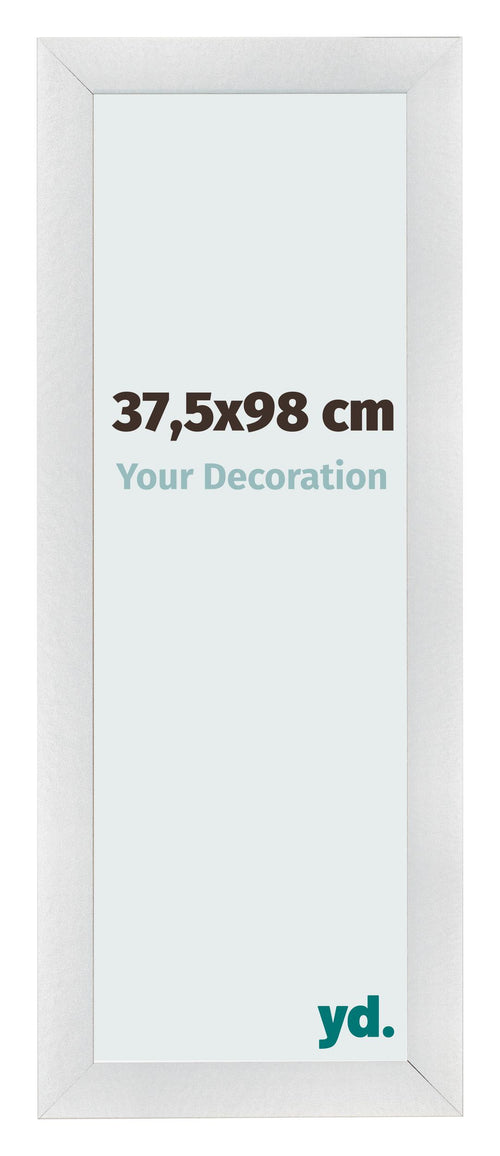 Cornice 37 5x98cm Argento Nero Spazzato MDF Pisa Davanti Dimensione | Yourdecoration.it