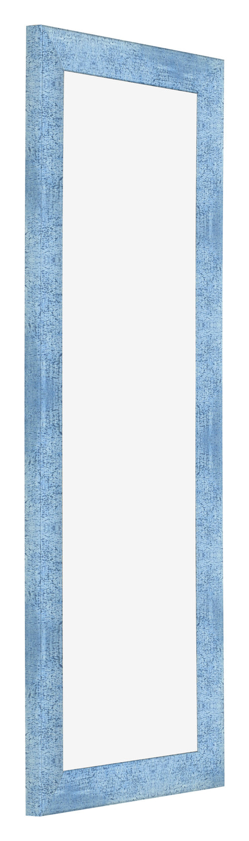 Cornice 37 5x98cm Blu Acceso Spazzato MDF Pisa Davanti Obliquo | Yourdecoration.it