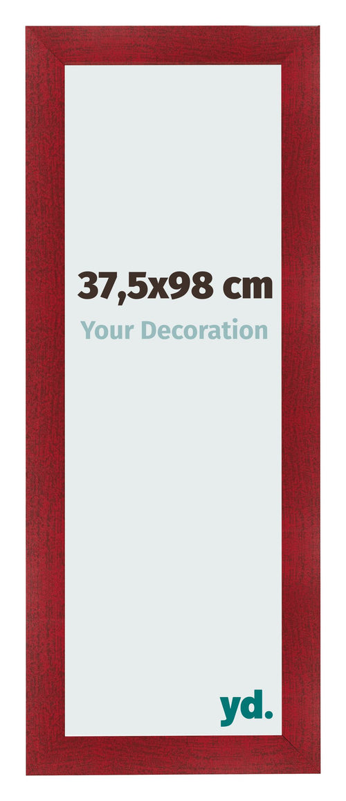Cornice 37 5x98cm Vino Rosso Spazzato MDF Pisa Davanti Dimensione | Yourdecoration.it
