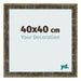 Cornice 40x40cm Blu Oro Fondente MDF Pisa Davanti Dimensione | Yourdecoration.it