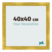 Cornice 40x40cm Oro Vintage MDF Pisa Davanti Dimensione | Yourdecoration.it