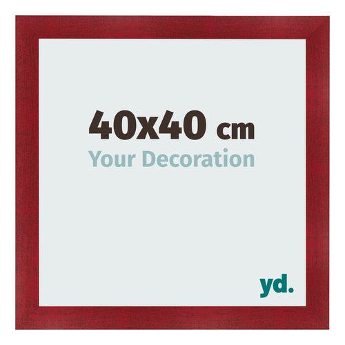 Cornice 40x40cm Vino Rosso Spazzato MDF Pisa Davanti Dimensione | Yourdecoration.it