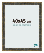 Cornice 40x45cm Blu Oro Fondente MDF Pisa Davanti Dimensione | Yourdecoration.it